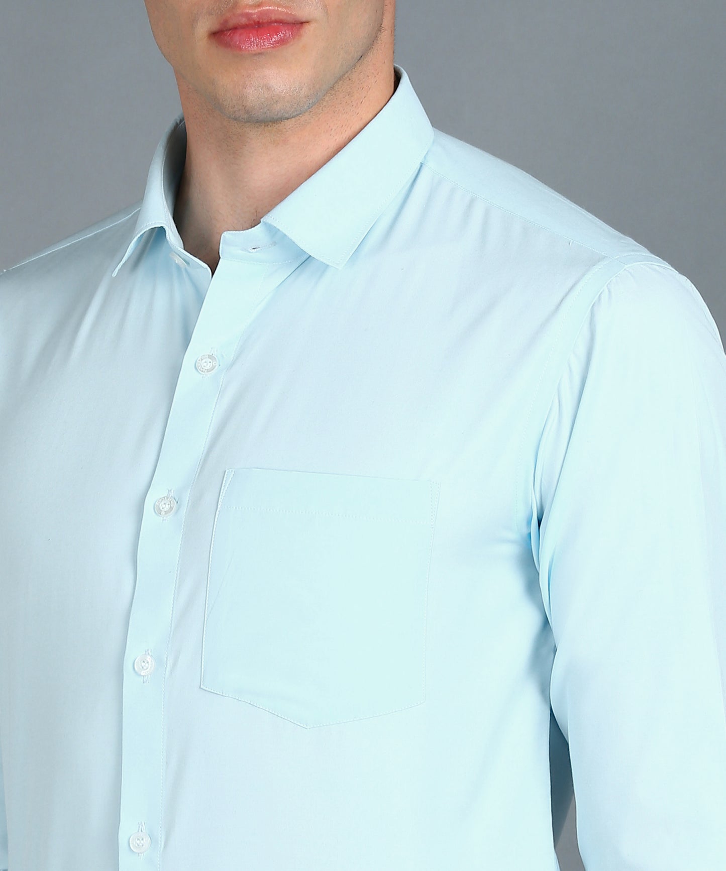 Turquoise Blue Full Sleeve Shirt