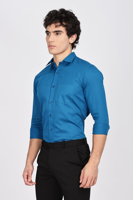 Peacock Blue Full Sleeve shirts