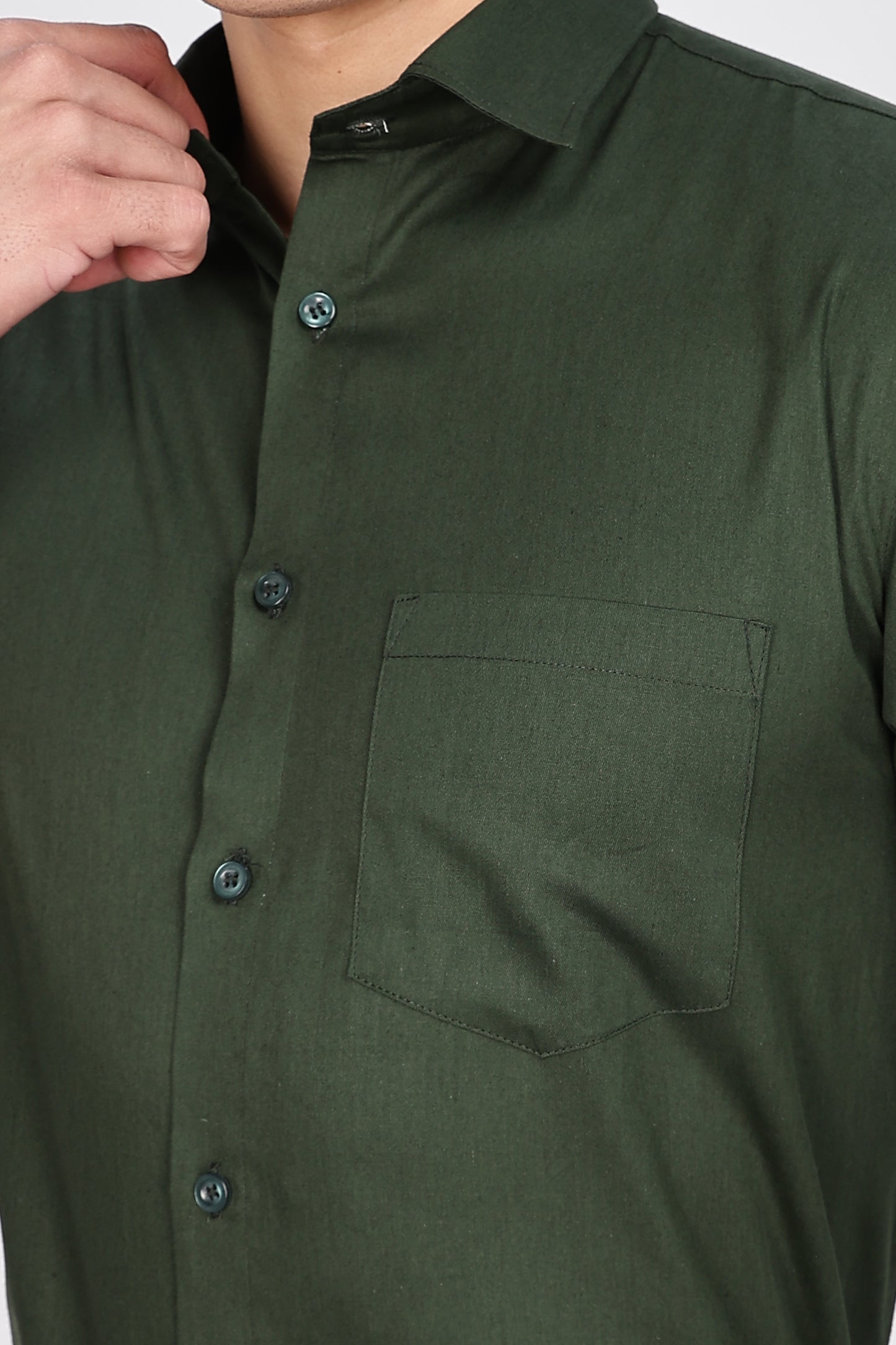 Bottle Green Full Sleeve Shirt