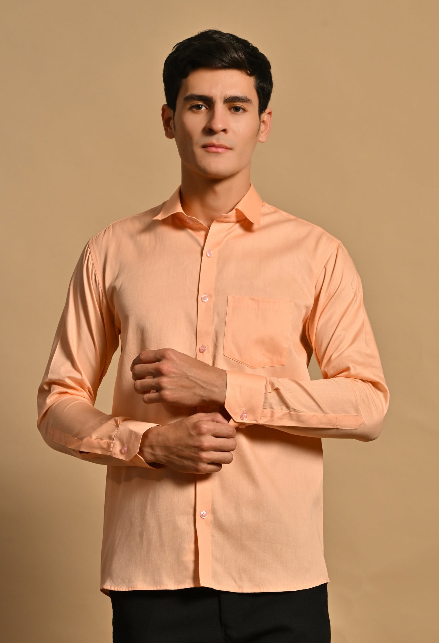 Peach Full Sleeve Shirt