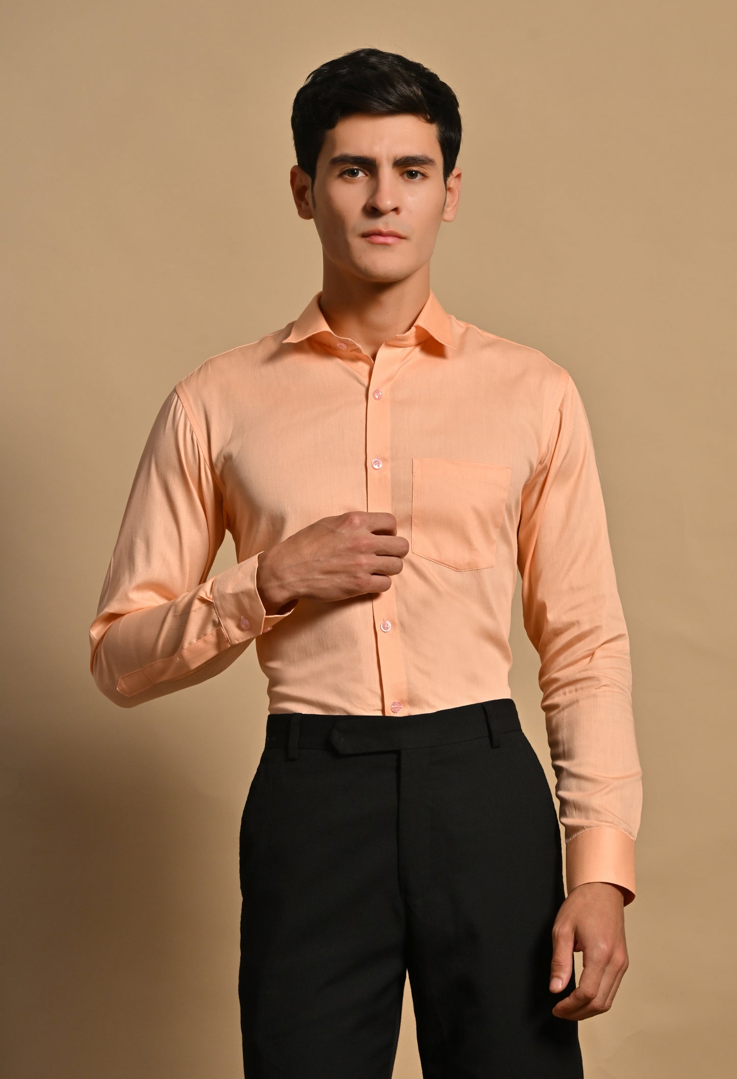Peach Full Sleeve Shirt