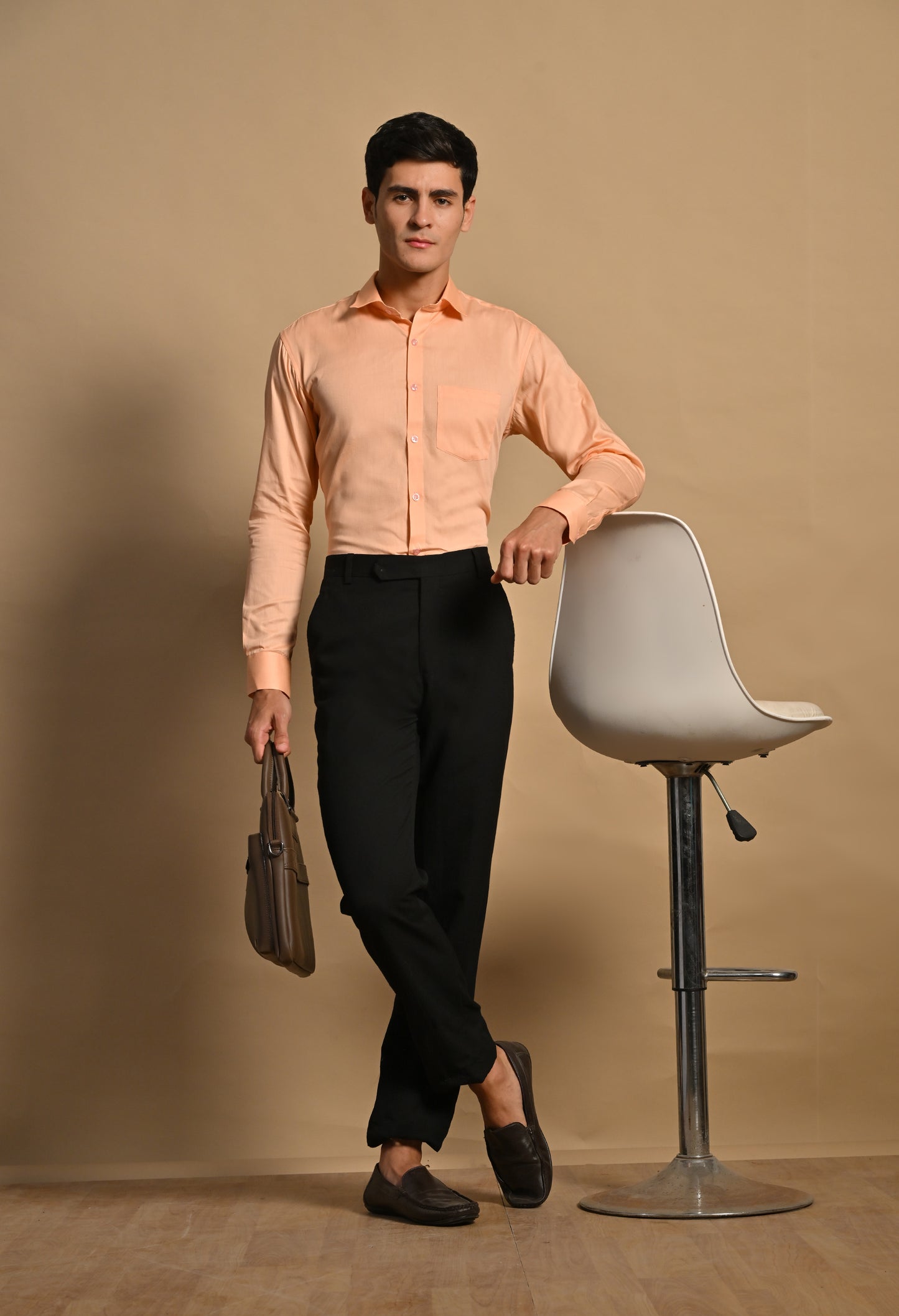 Peach Full Sleeve Shirt