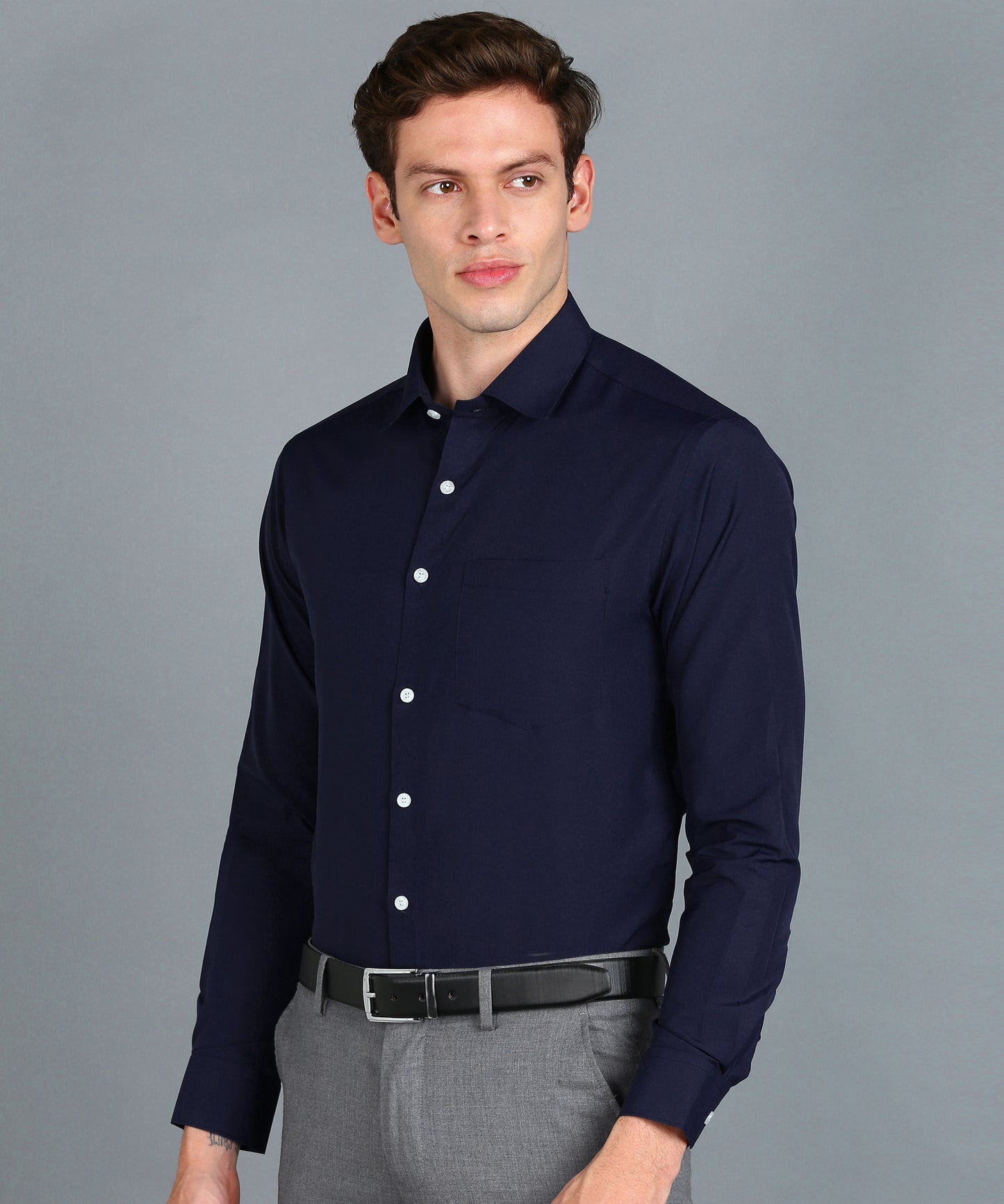 Navy Blue Full Sleeve Shirt