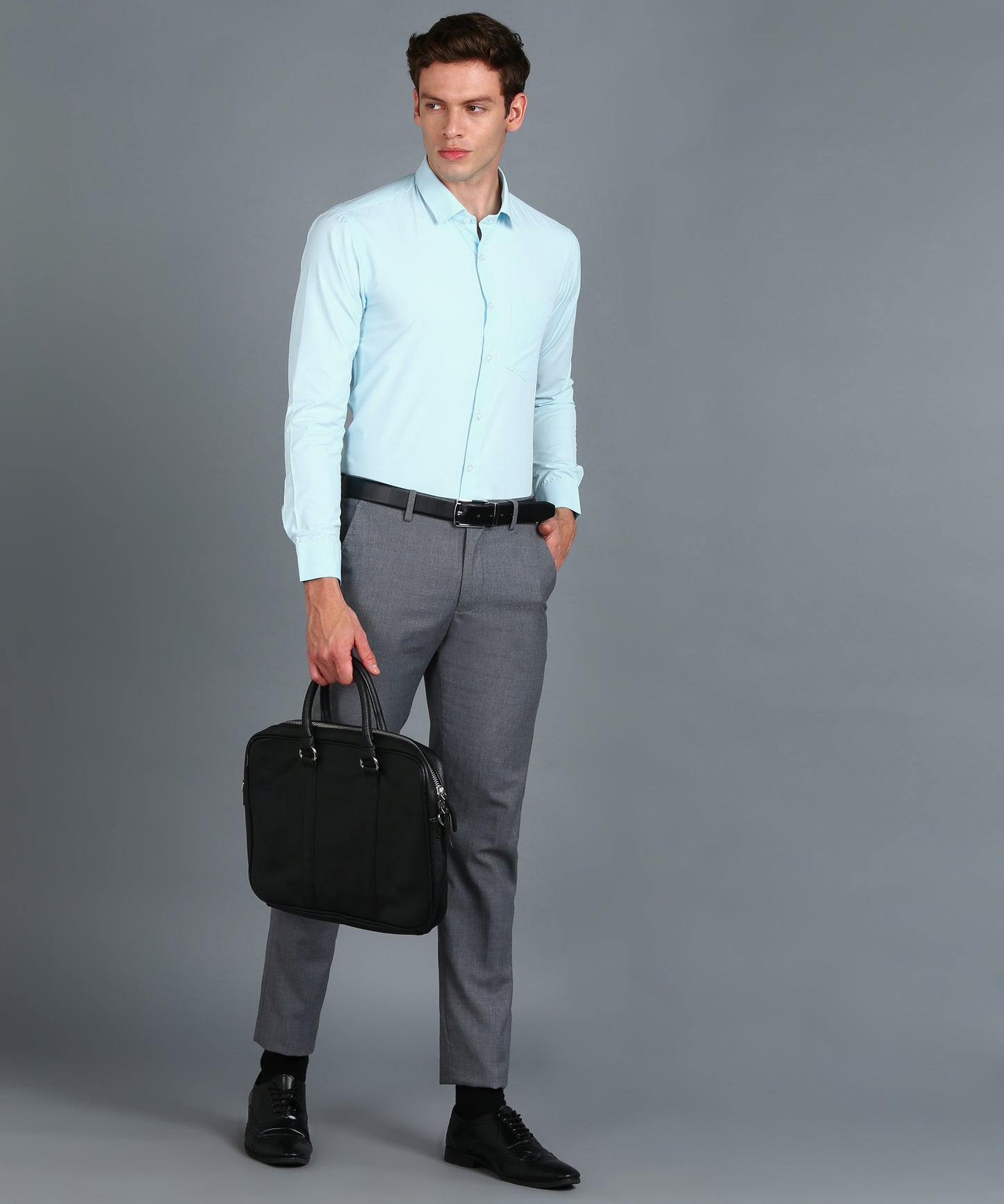 Turquoise Blue Full Sleeve Shirt