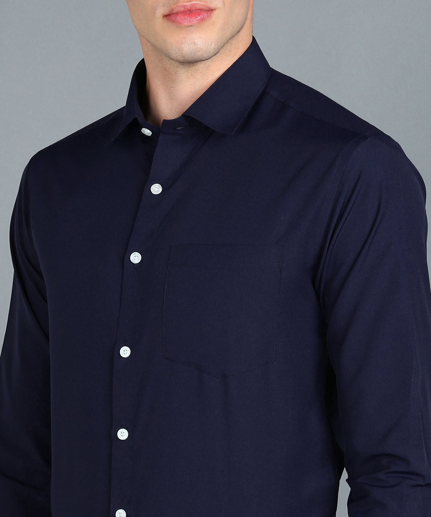 Navy Blue Full Sleeve Shirt