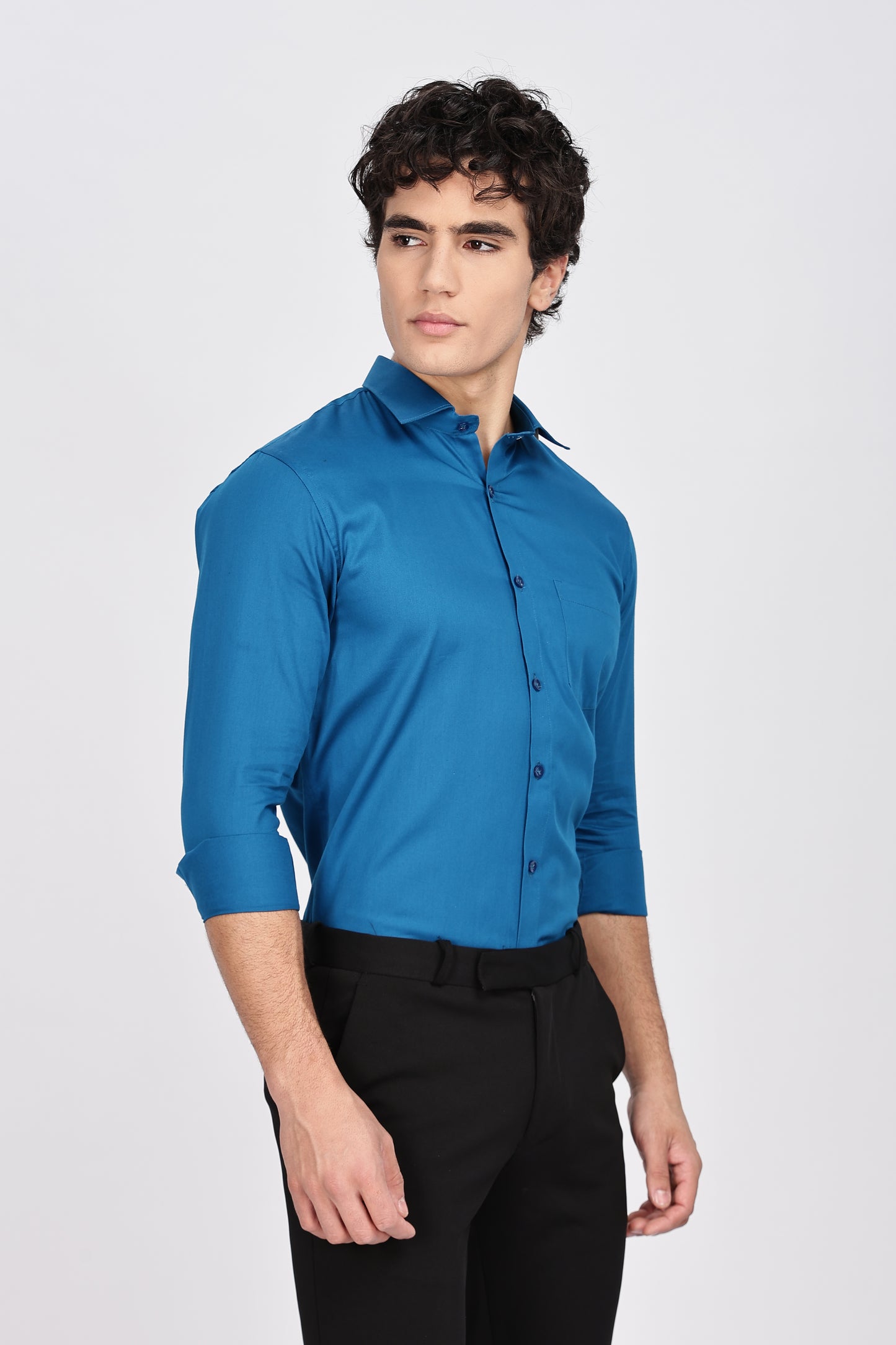 Peacock Blue Full Sleeve shirts