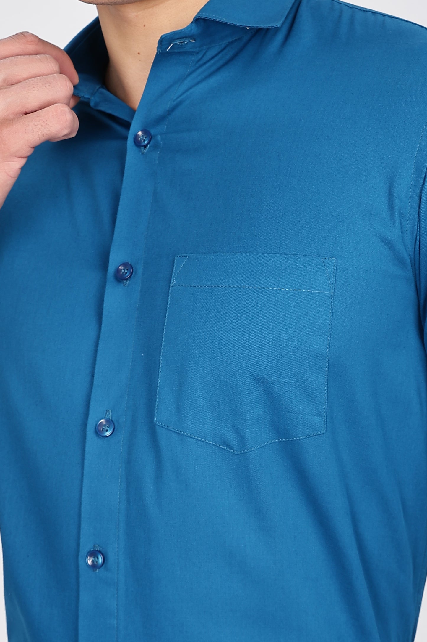 Peacock Blue Full Sleeve shirts