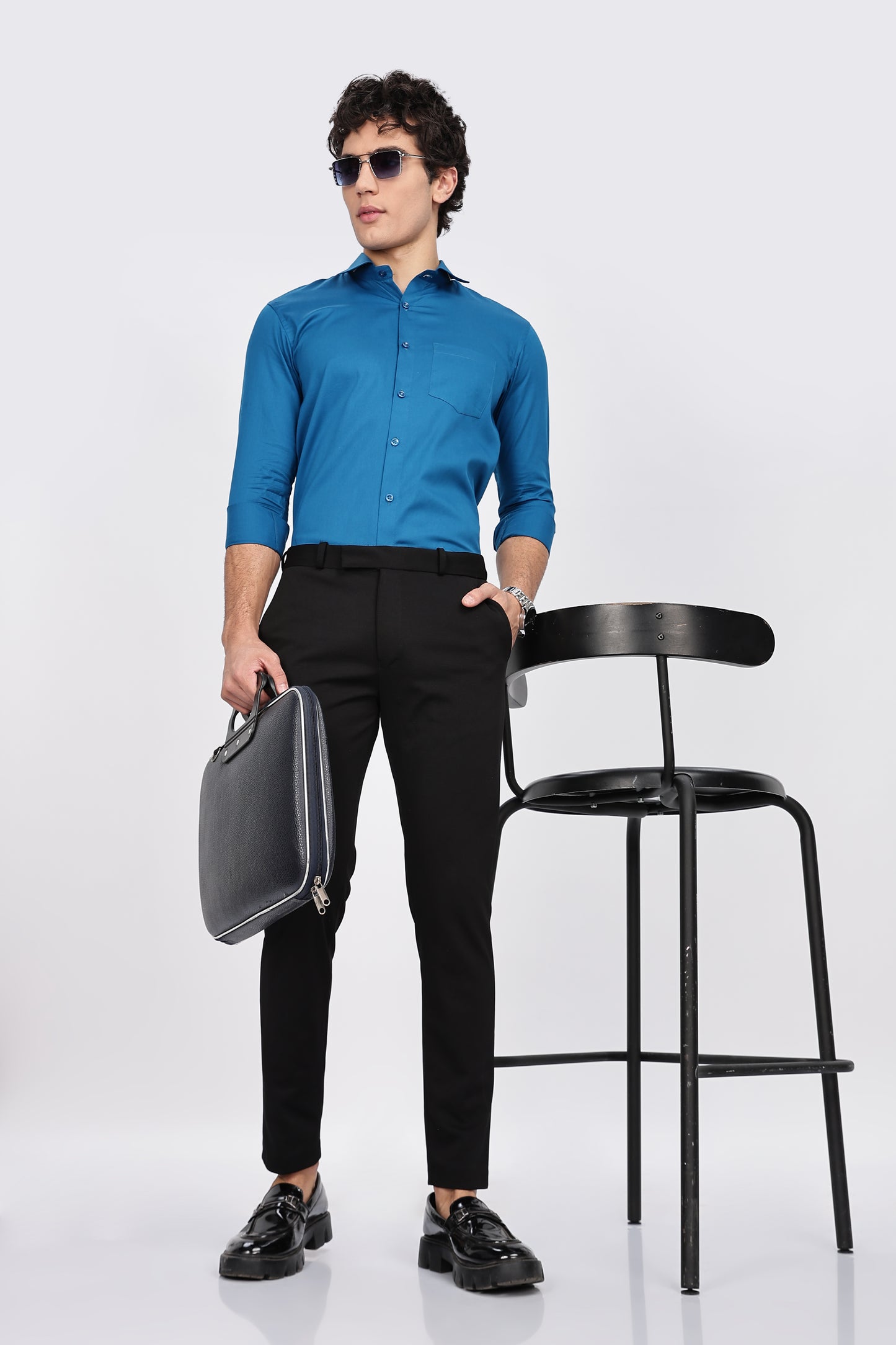 Peacock Blue Full Sleeve shirts