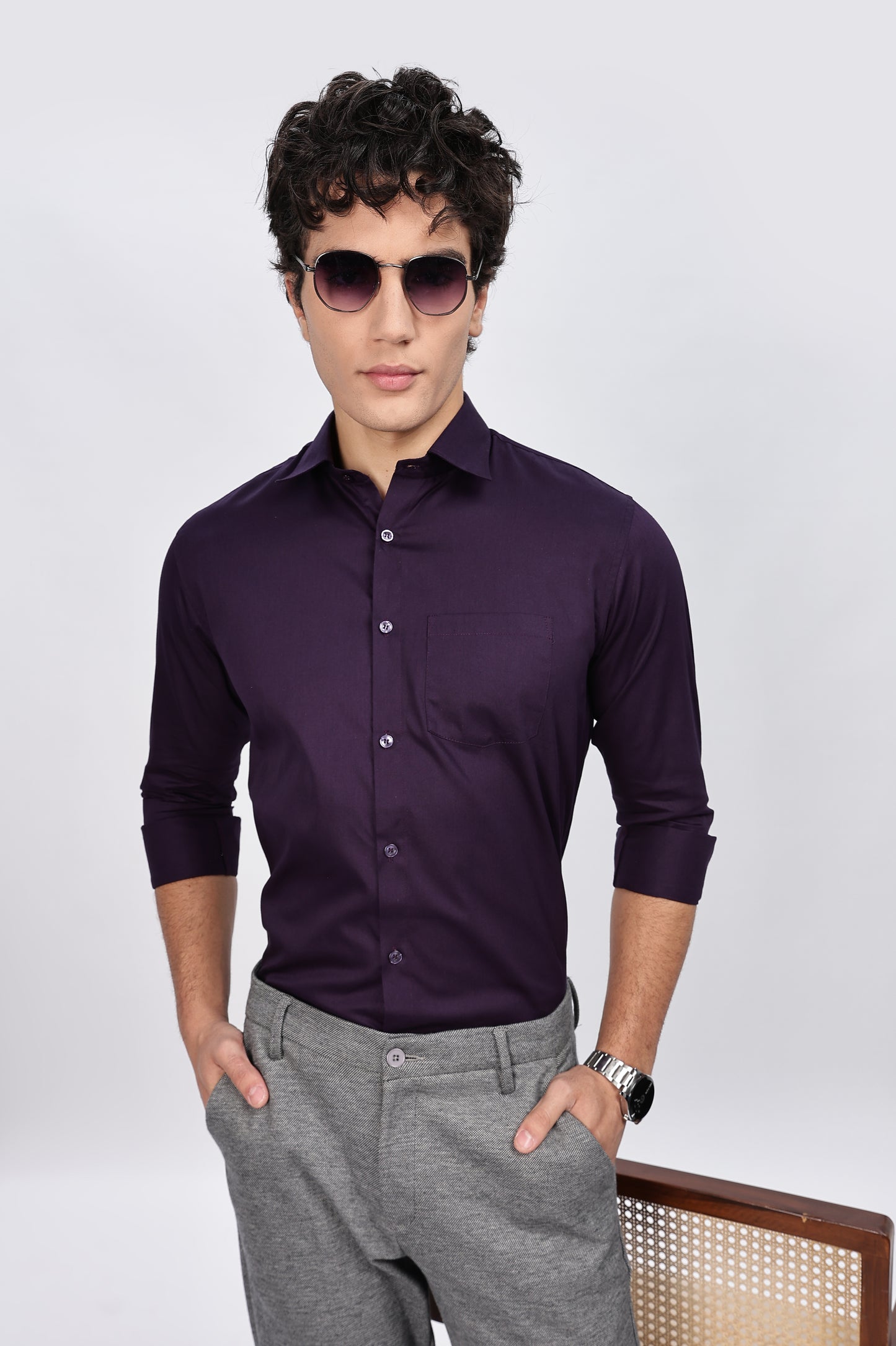 Purple Full Sleeve Shirt