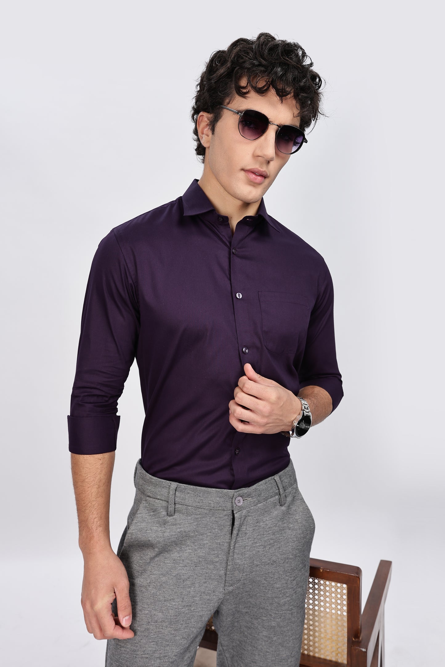 Purple Full Sleeve Shirt