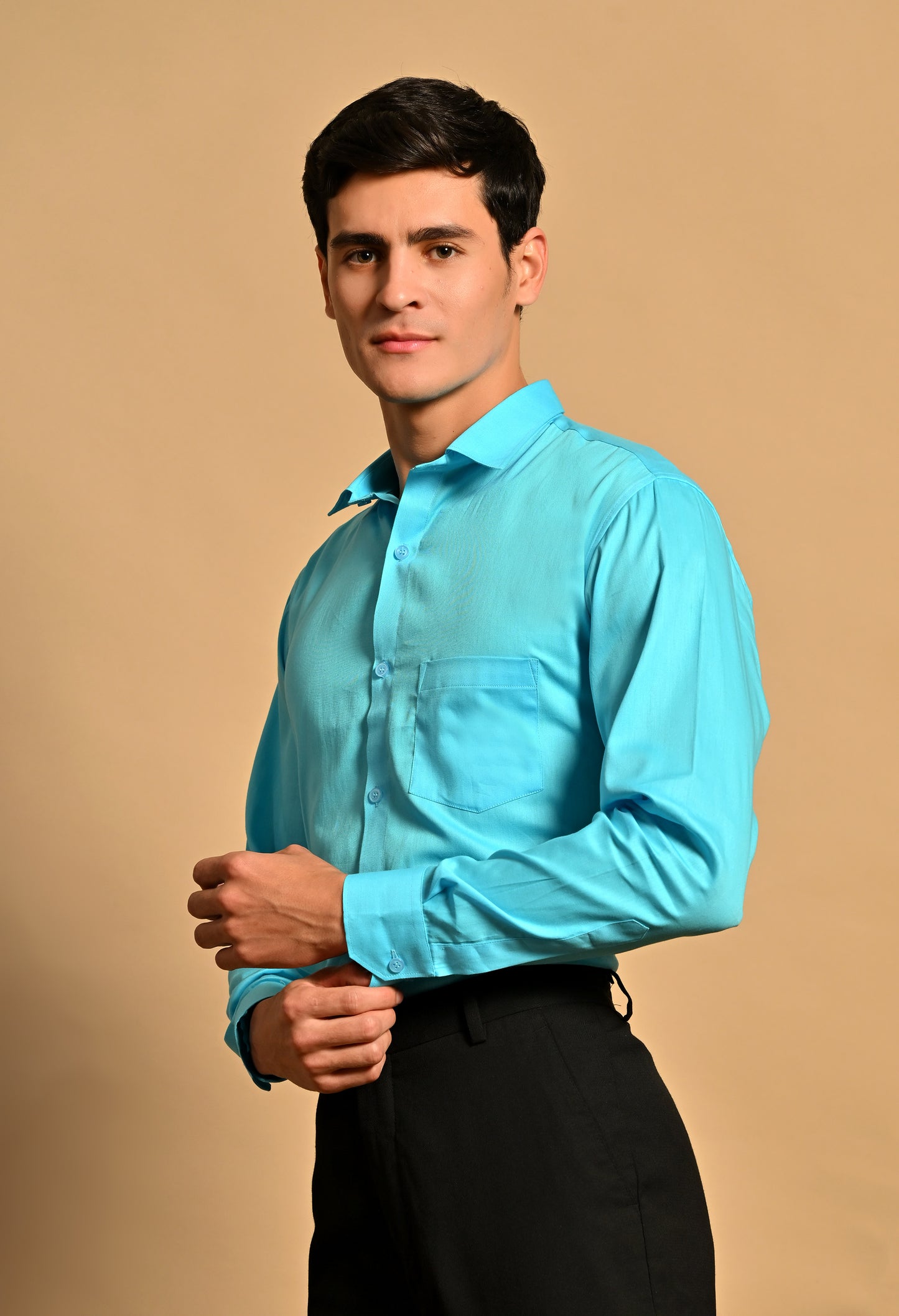 Turquoise Full Sleeve Shirt