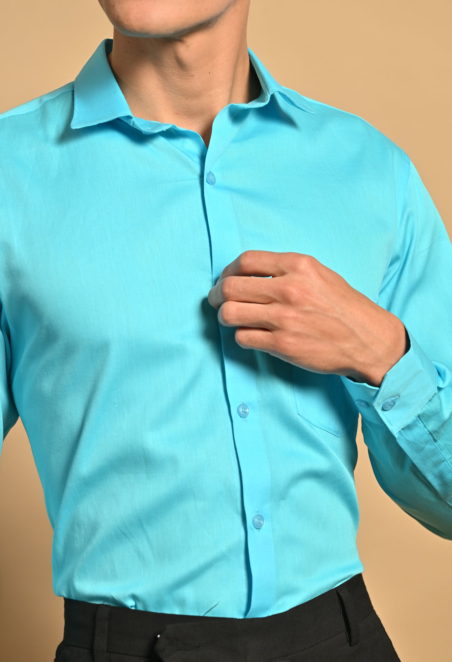 Turquoise Full Sleeve Shirt