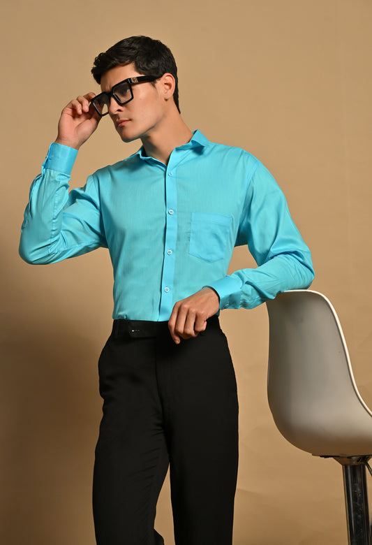Turquoise Full Sleeve Shirt