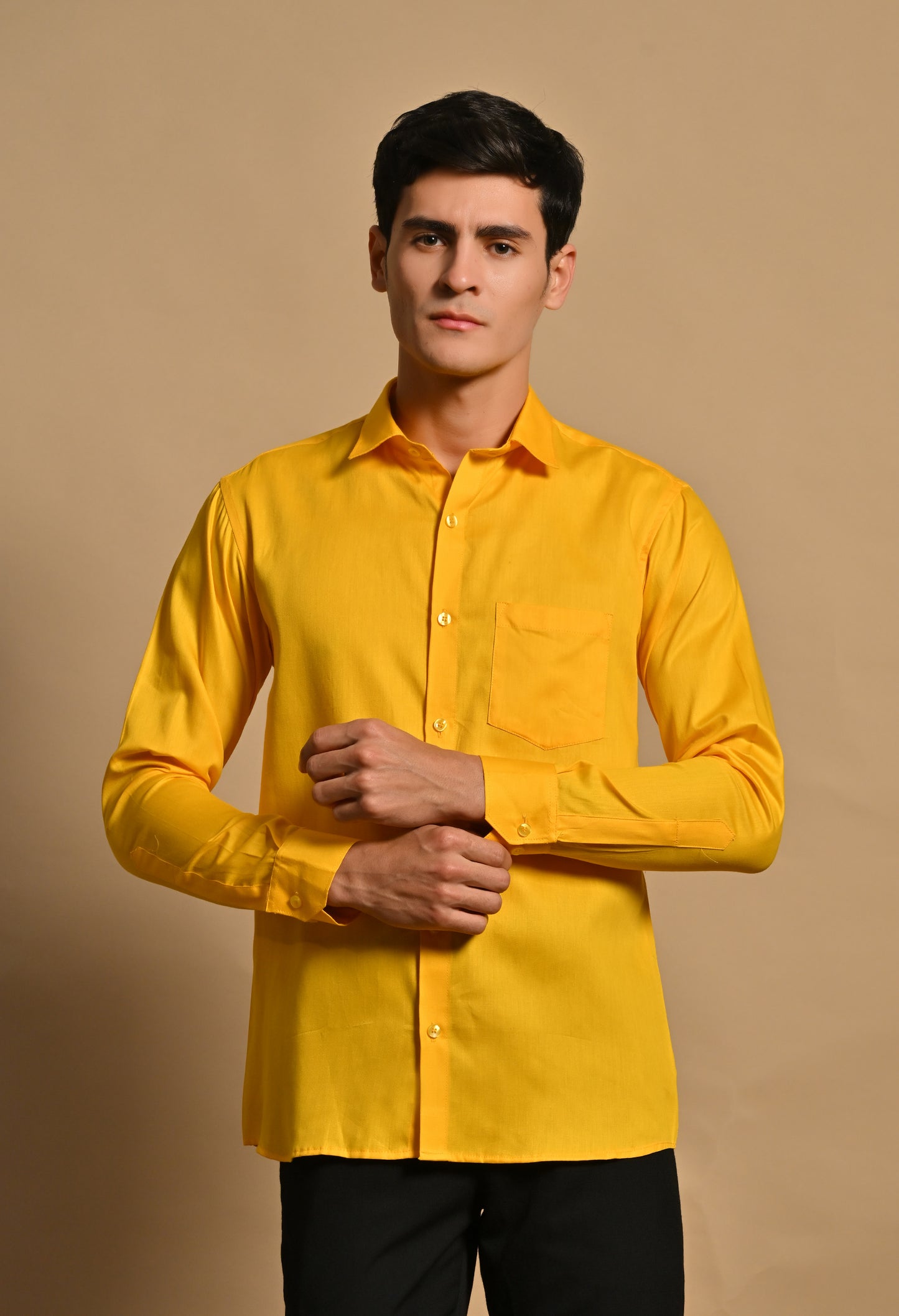 Mustard yellow Full Sleeve Shirt