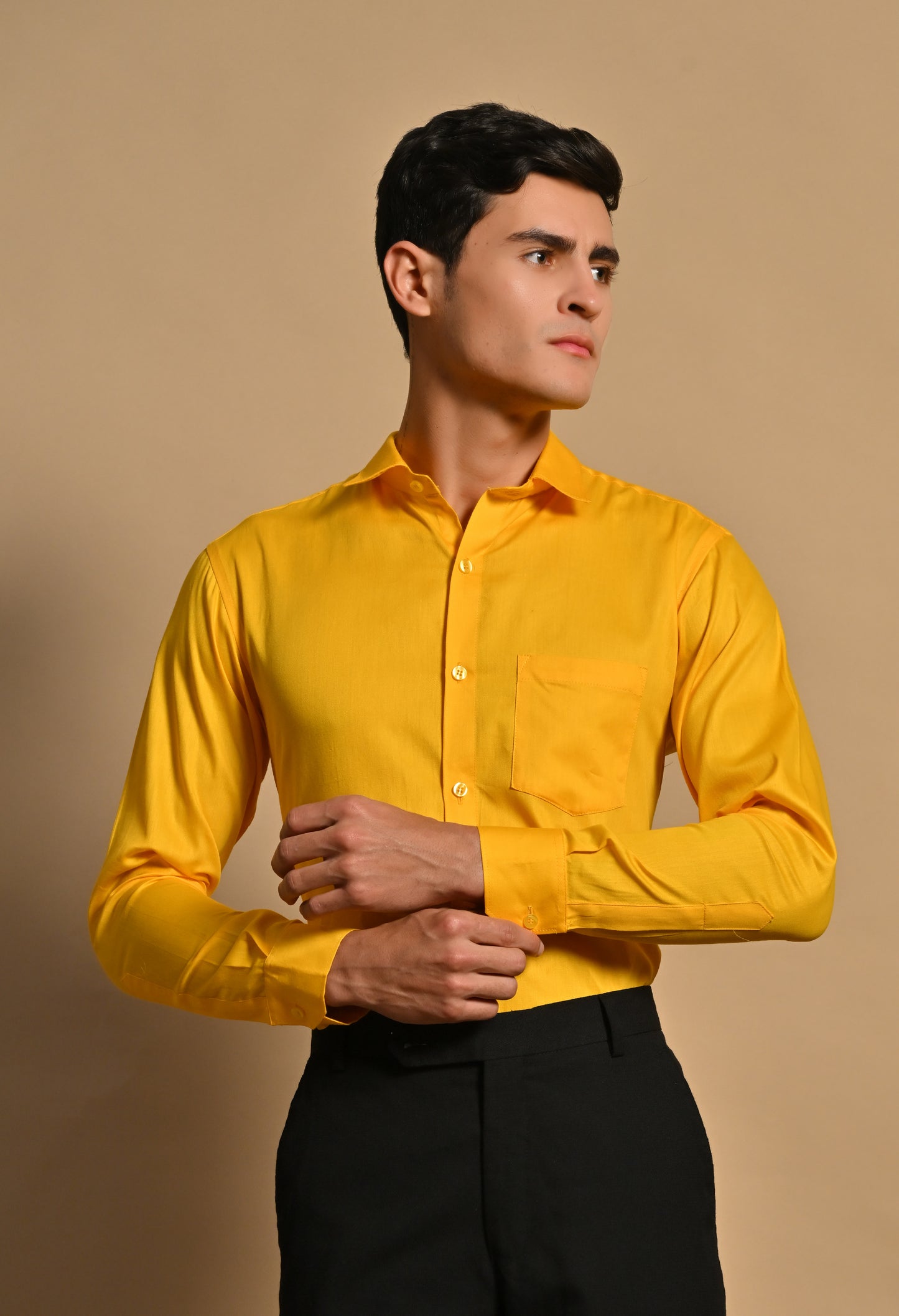 Mustard yellow Full Sleeve Shirt