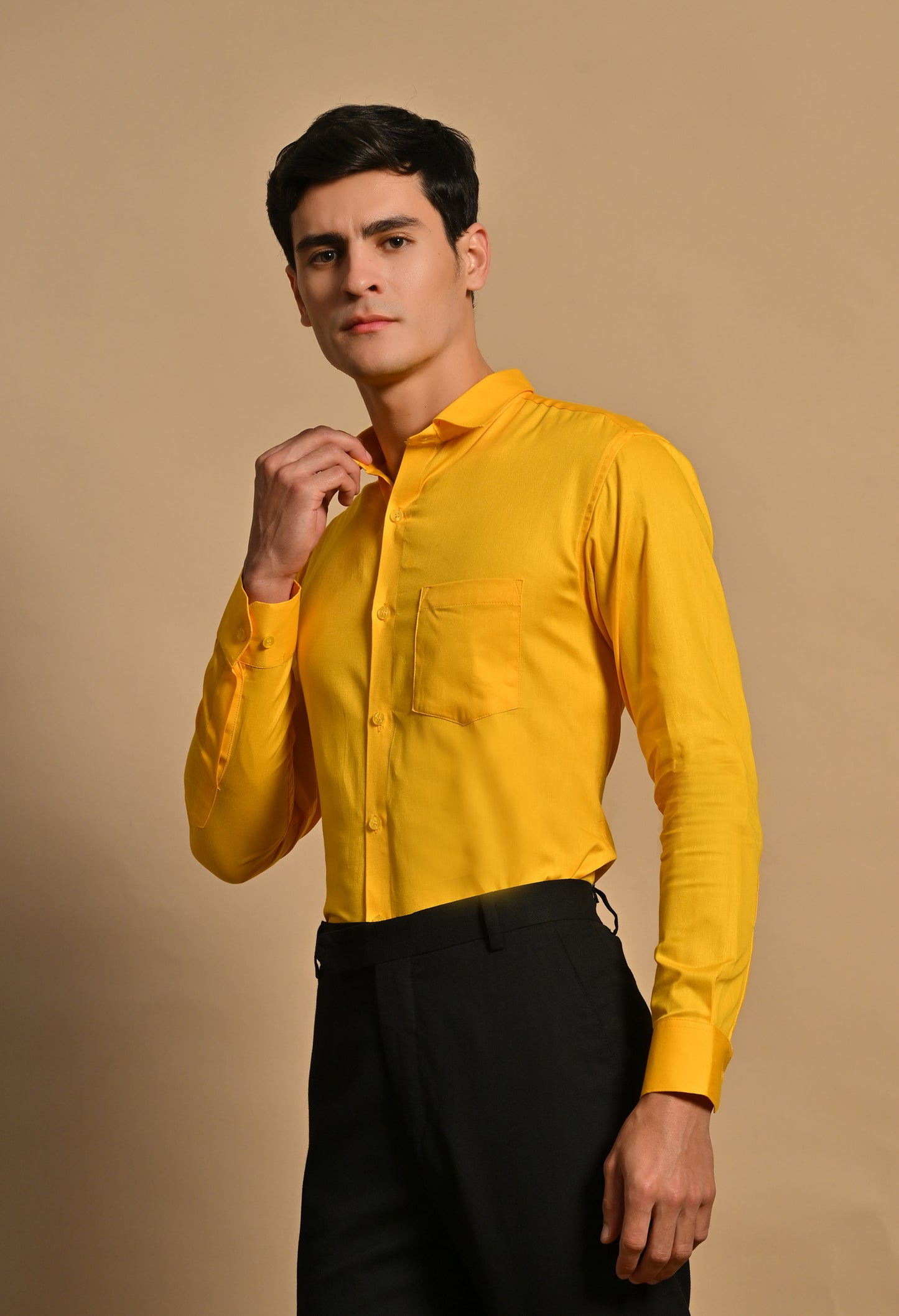 Mustard yellow Full Sleeve Shirt