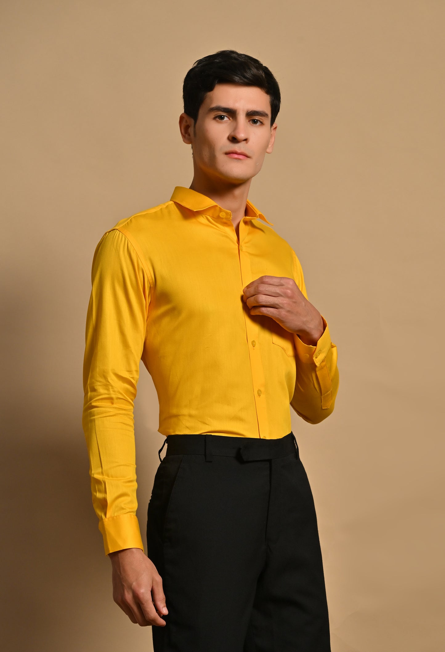 Mustard yellow Full Sleeve Shirt