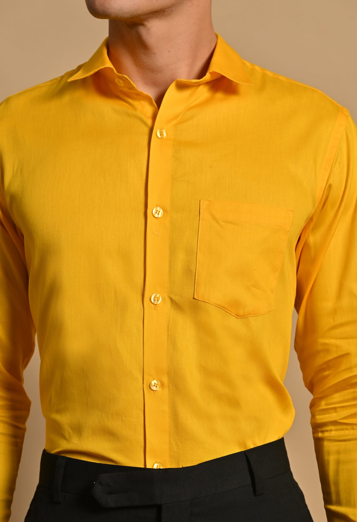 Mustard yellow Full Sleeve Shirt
