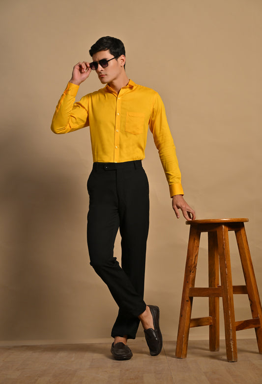 Mustard yellow Full Sleeve Shirt