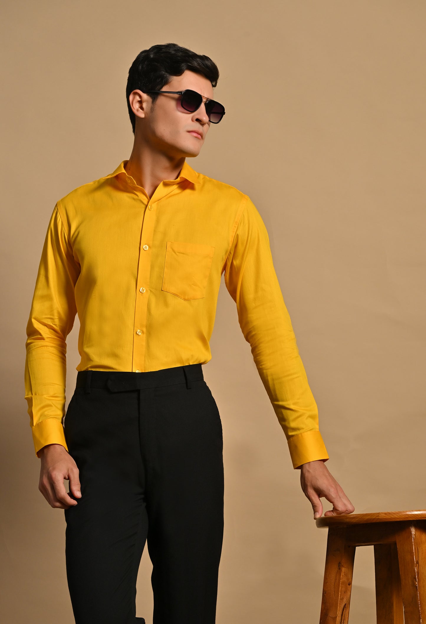 Mustard yellow Full Sleeve Shirt