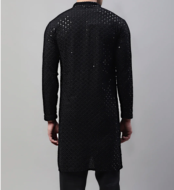 Black Sequin Kurta